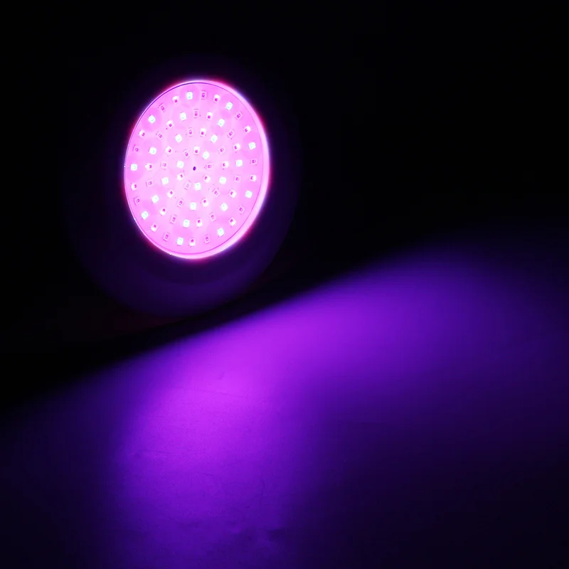DC 12V 72 ไฟ LED RGB สีขาวอุ่นสีขาวกันน้ำ IP68 RGB Submersible Light Night โคมไฟกลางแจ้ง