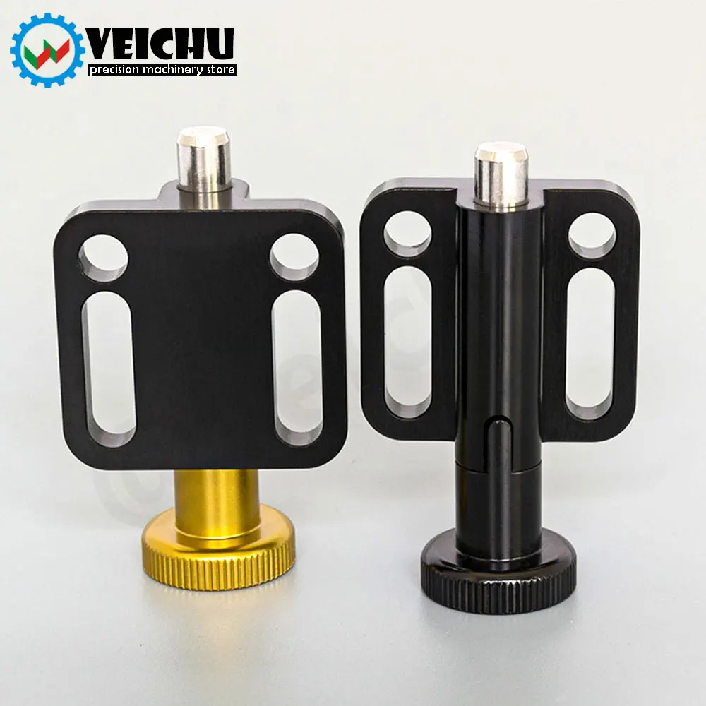 VEICHU Precision Spring Loaded Indexing Pin Aluminum Knob Stainless Steel Indexing Plungers With Mounting Flange For Equipment