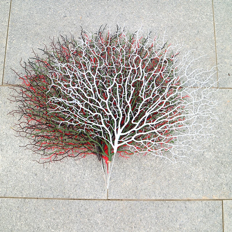 1pc Peacock Coral Branch Artificial Plants for Wedding Party Supplies Home Decorative Fake Flowers Garden Decoration