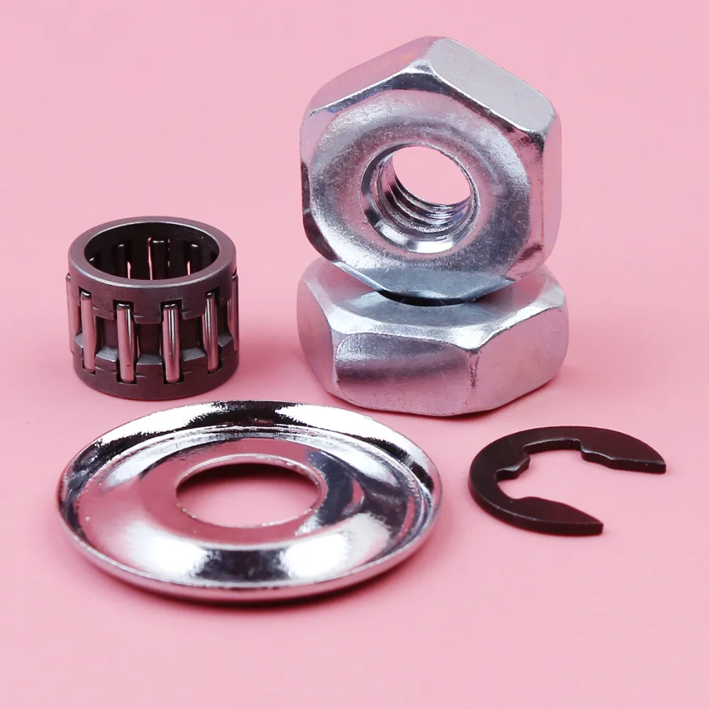 Cuscinetto dell'ago del dado della barra e-clip della rondella della frizione per Stihl MS250 MS230 MS210 MS180 MS170 025 023 021 018 017 motosega sostituire le parti