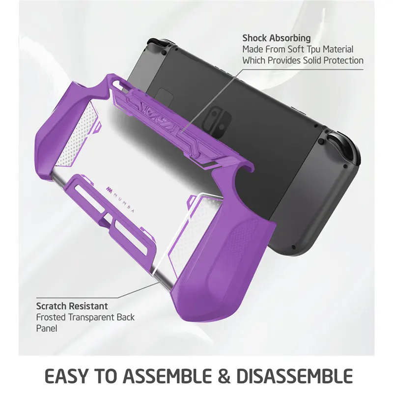 Dockable Fall Für Nintendo Schalter Mumba Klinge Serie TPU Grip Abdeckung Kompatibel mit Nintendo Schalter Konsole & Joy-Con controller