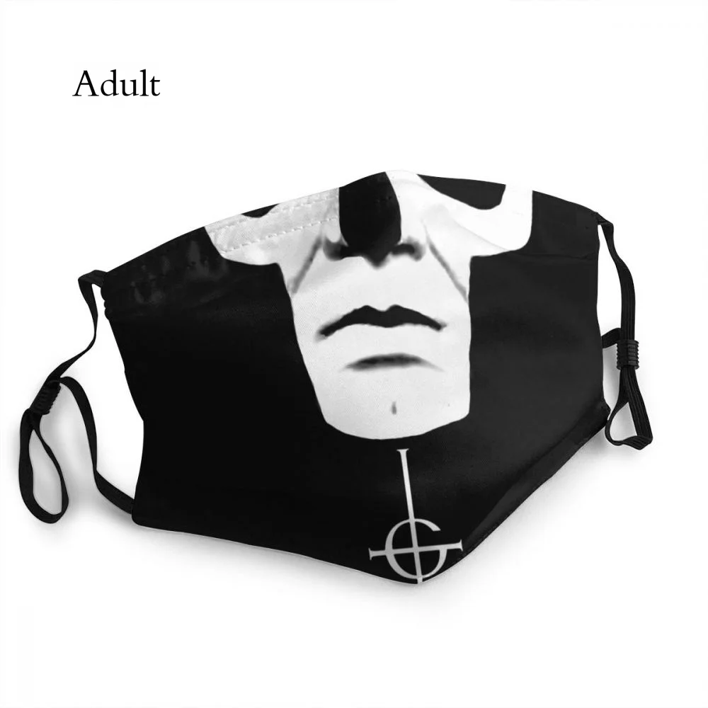 Heavy Metal 1960s Punk Rock Music Cloth Windbreak Mask Papa Emeritus Ghost Nameless Seamless Fashion Lavabili Maseczka