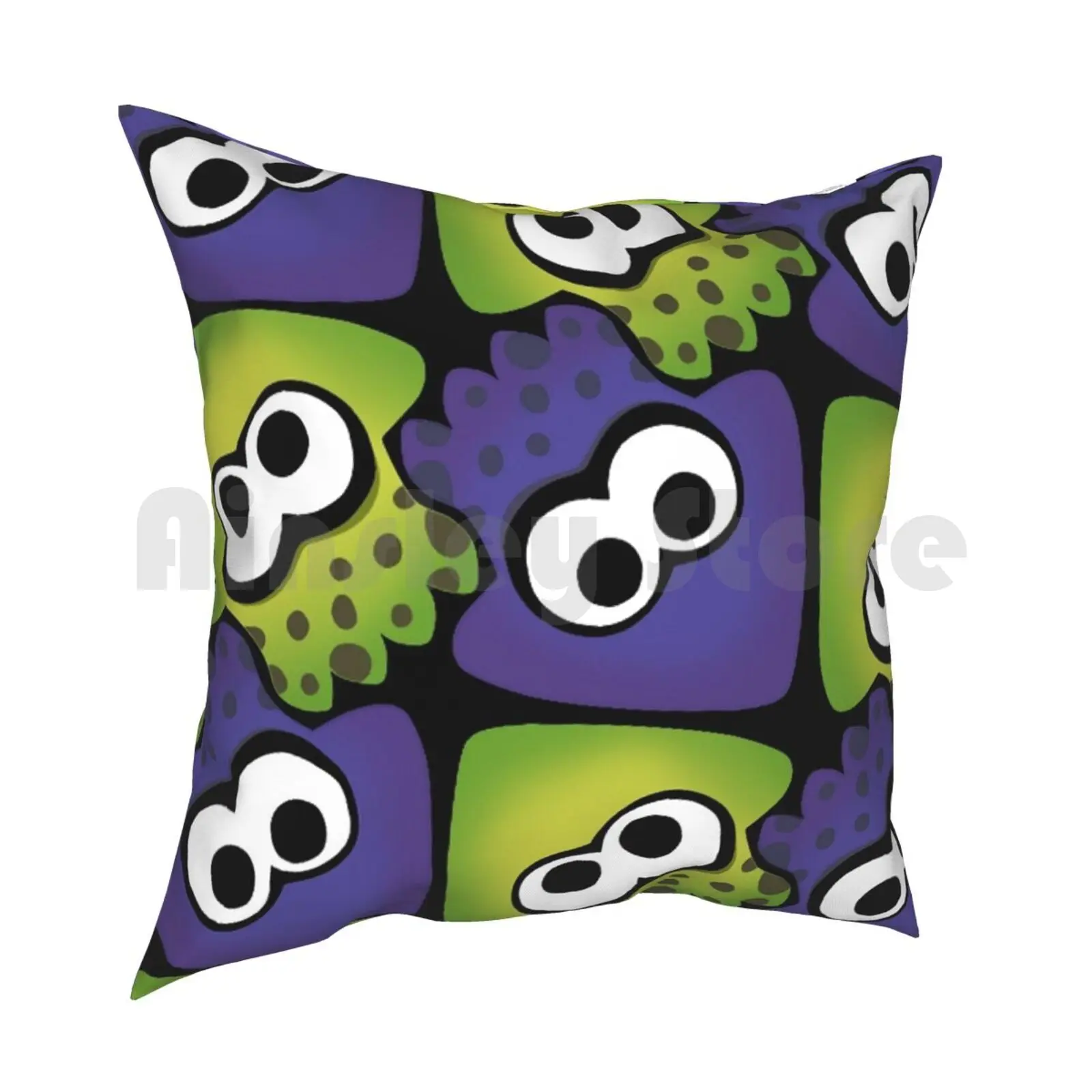 Splatoon Squids Pillow Case Printed Home Soft DIY Pillow cover Splatoon Squid Kid Cute Cool Video Games Game Wii Wii U