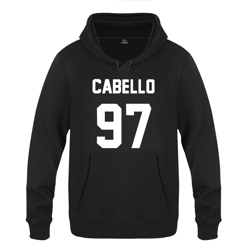 Mens Hoodies 5H Fifth Harmony Camila Cabello 97 Hoodie Men Fleece Long Sleeve Man's Sweatshirt Hip Hop Pullover Oversized Coat