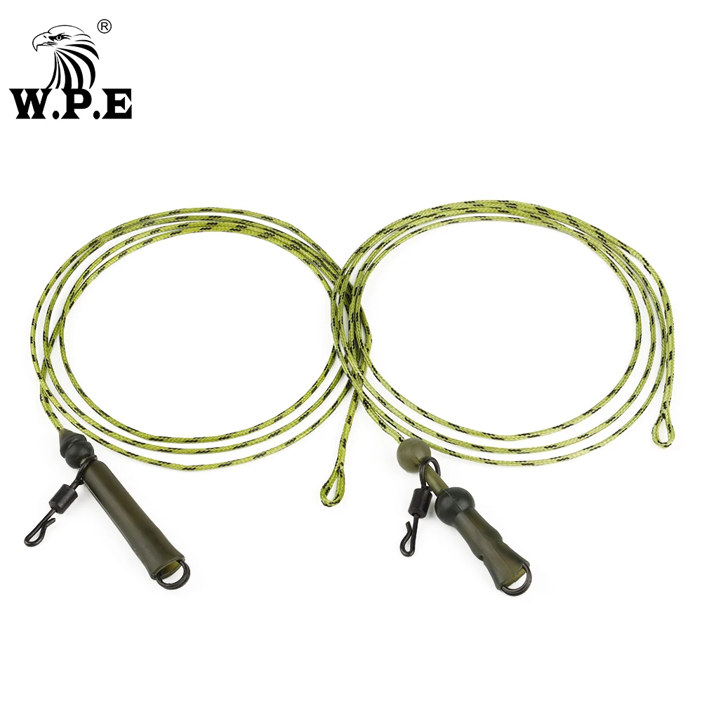 W.P.E Lead Core Carp Fishing Leader Line 1pack/3pcs 35LB/45LB Leadcore Helicopter Rig Hybrid Lead Clip Carp Fishing Tackle Pesca