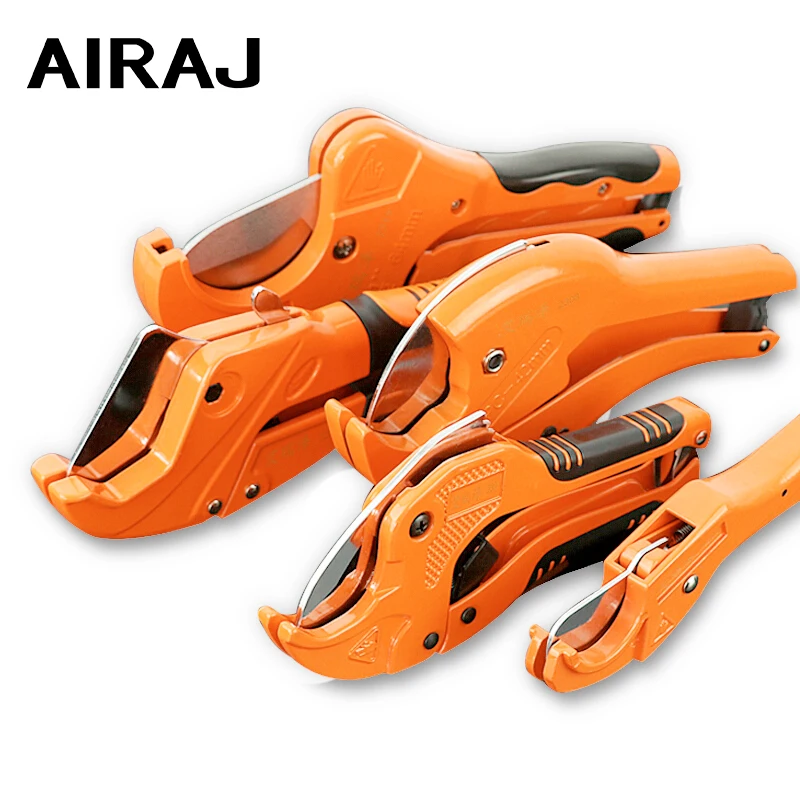 AIRAJ PVC Pipe Cutter Ratchet Scissors Tube Cutter PVC PPR Hose Cutting Hand Tools SK-5 Blade Cutting