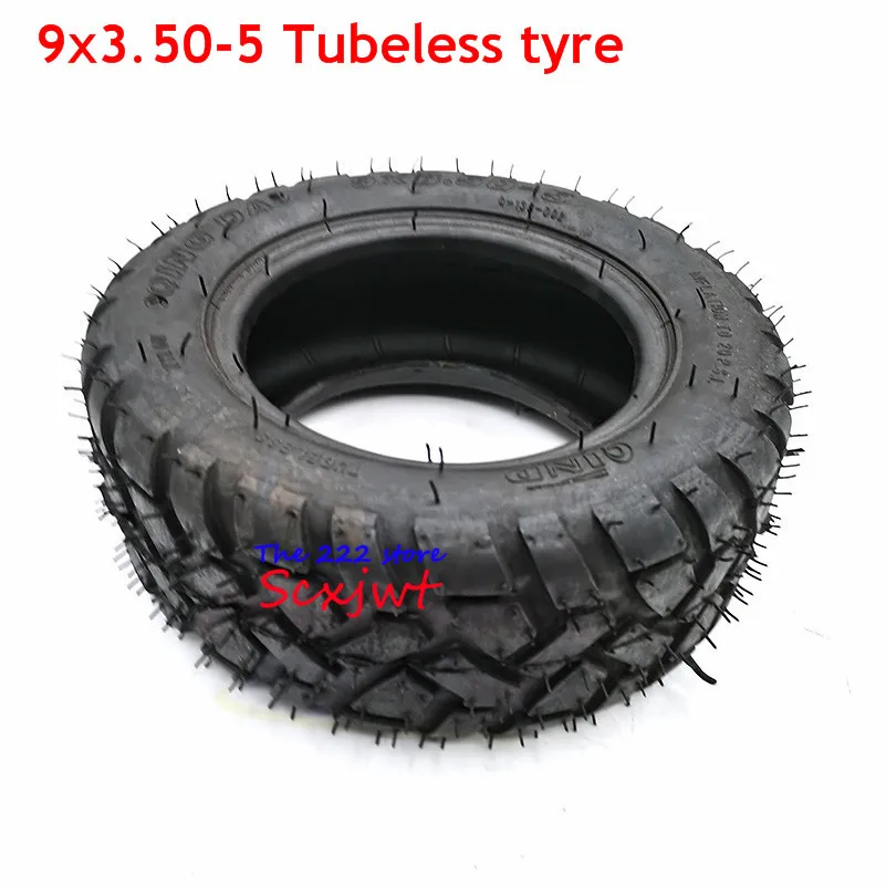 9x3.50-5 Electric Scooter Tubeless Off-Road Tire 9 Inch Vacuum Wear-resistant Wheel  9*3.50-5 Snow Sweeper