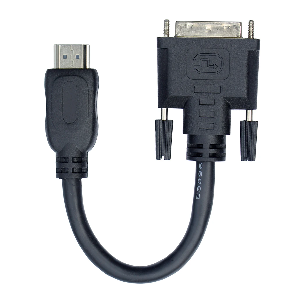 11CM HD A Male to DVI-D Male Short HD-compatible Adaptor Cable for LCD PC HDTV