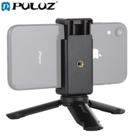 PULUZ Mini Portable Folding Tripod & Phone Clip Tripod Phone Tripode Para Movil Stabilisateur Telephone Trepied Smartphone