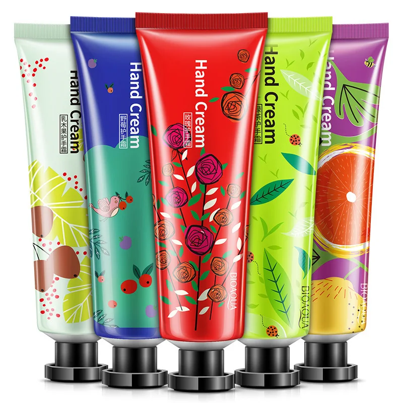 BIOAQUA Plant flavor Hand Cream Set Moisturizing Hydra Moisturizing Nourishing Anti-chapping Whitening skin care set 30g