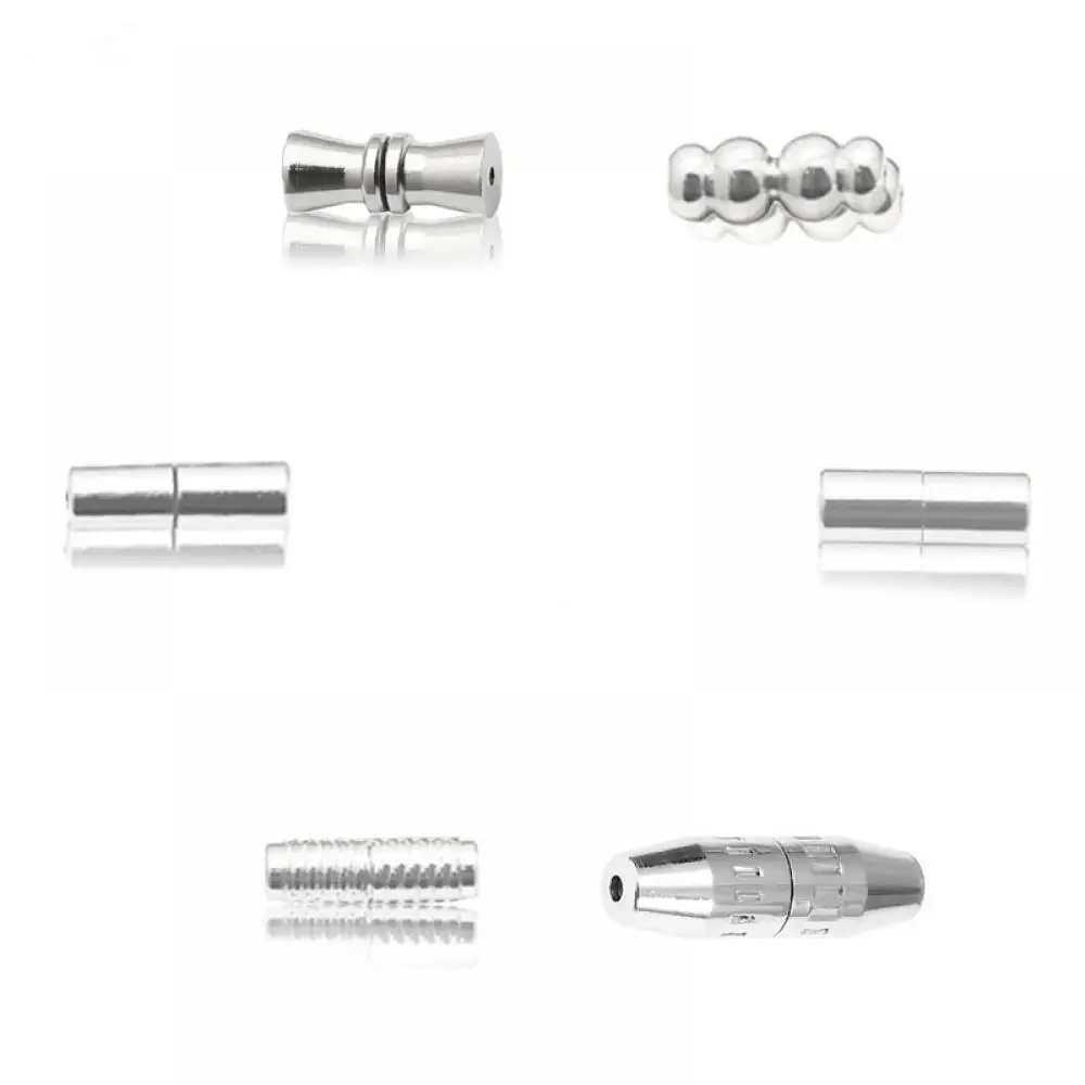 Screw Connector 925 Sterling Silver Twist-in Barrel Clasp Handmade Bracelet Necklace Jewelry Findings for 1mm Cord