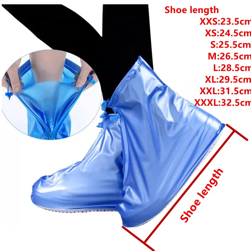 Waterproof Shoe Cover Silicone Material Unisex Shoes Protectors Rain Boots for Indoor Outdoor Rainy Days Dust-proof 2020 E0940