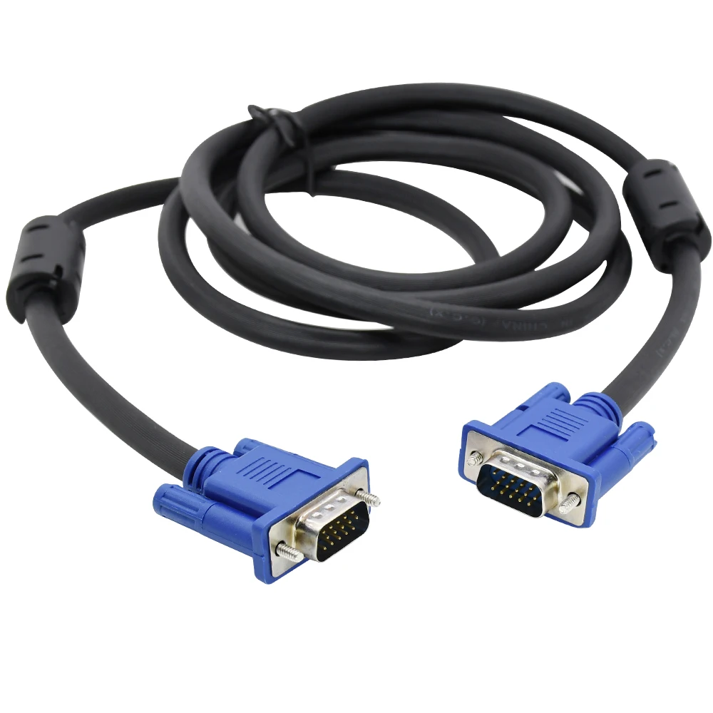 

VGA cable VGA 15pin 3+9 male to male vedio cable for pc monitor projector 0.6m 1.5m 1.8m