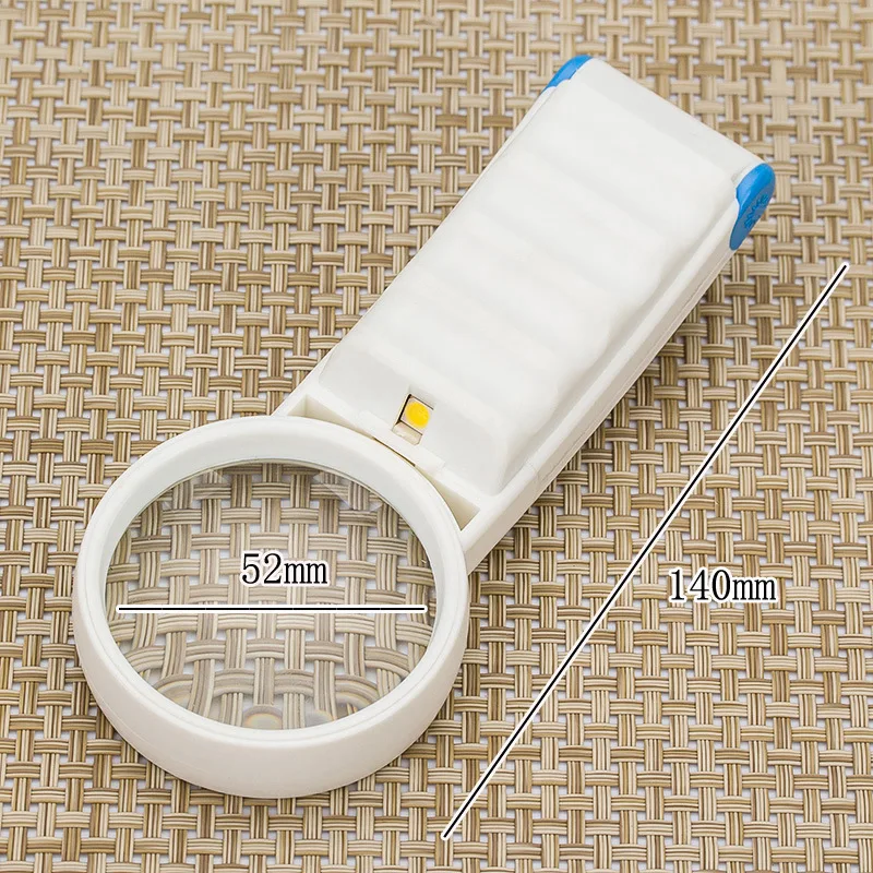 

Portable Handheld Magnifier with Led Light 8X Optical Glass Magnifying, Lighted Magnifier Reading Magnifiers for Seniors