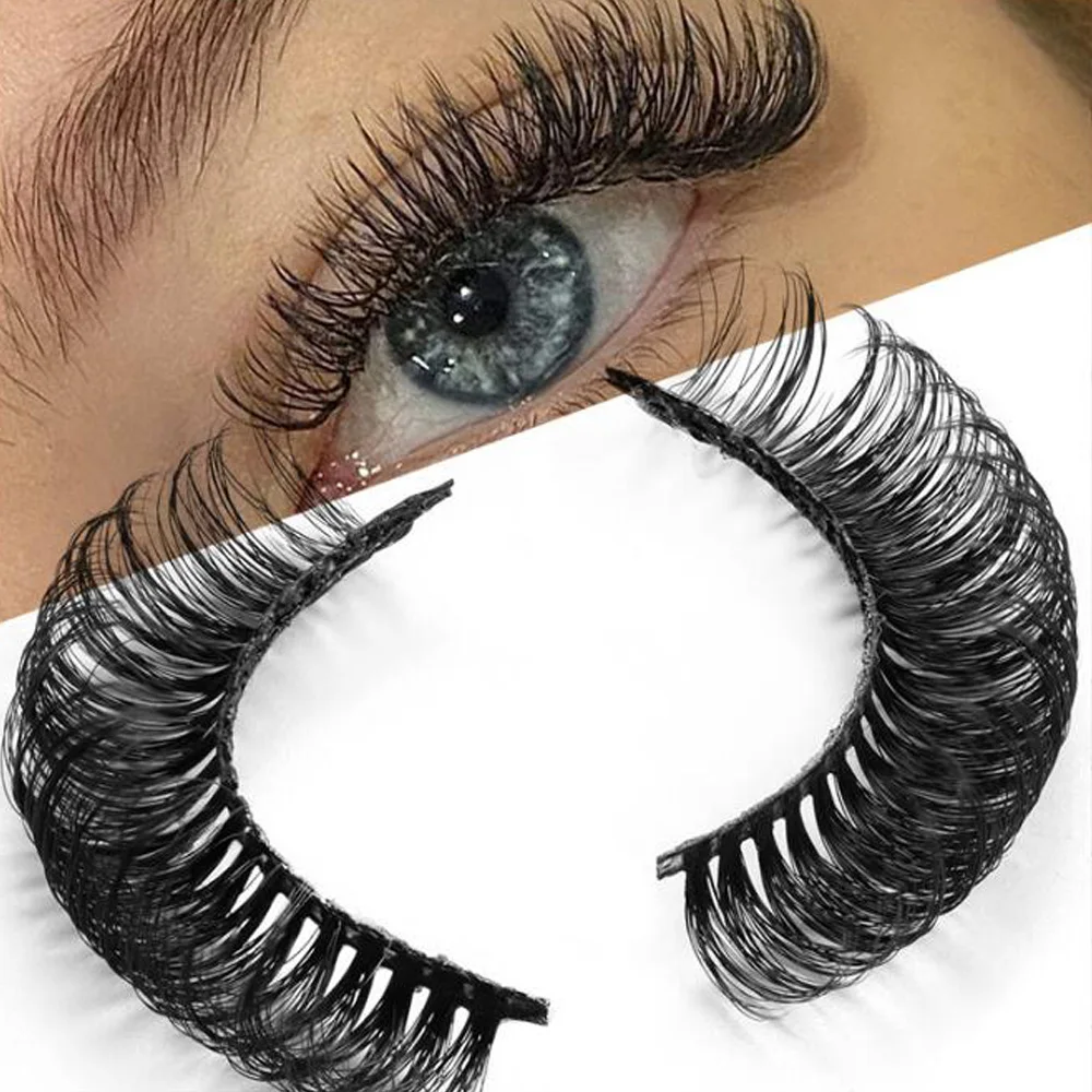 NEW 10Pair 6-18 mm D curl Mink Eyelashes Fluffy Lashes Dramatic Messy short False Eyelashes Makeup Wholesale 3d Mink Lashes