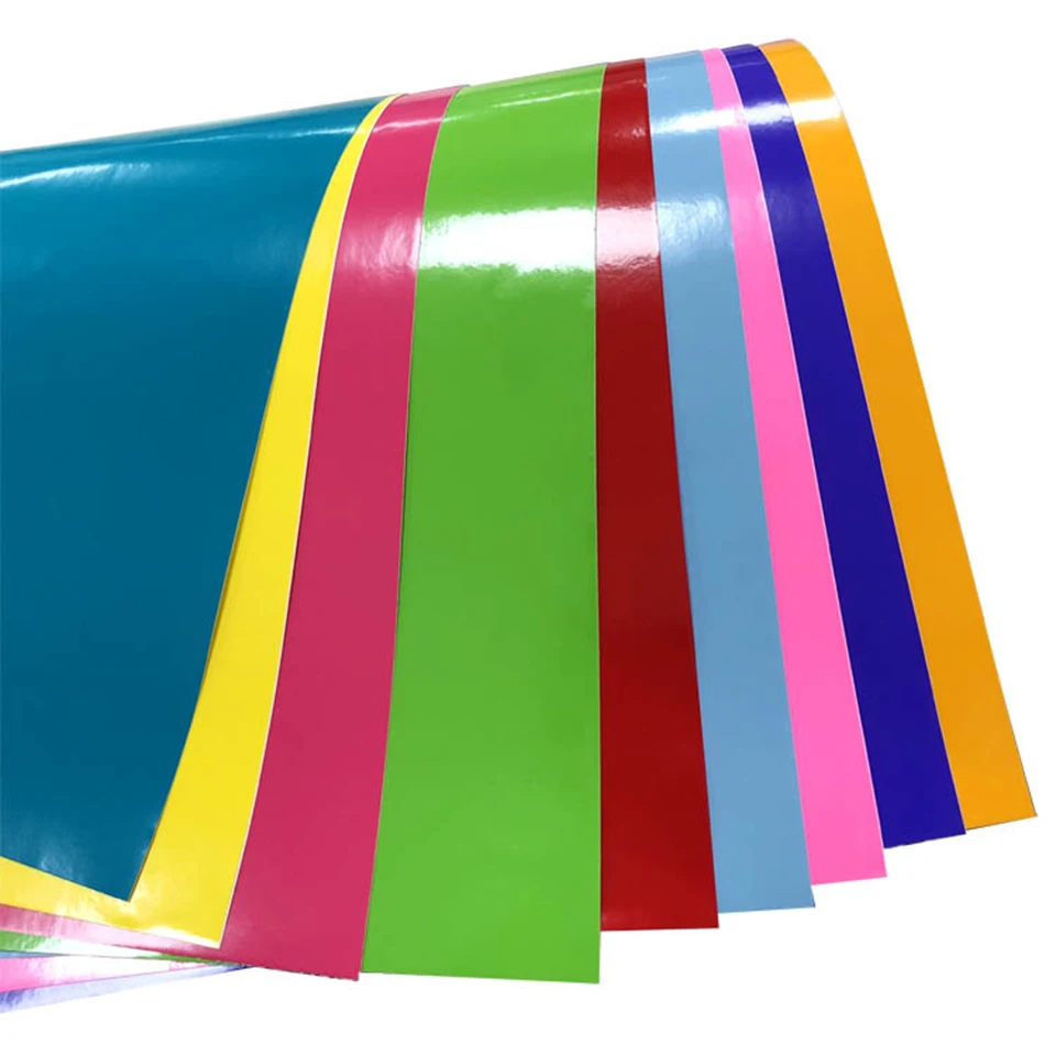 

12"X59" Permanent outdoor Self Adhesive Vinyl Sheets Assorted Colors For Cricut,Silhouette Cameo,Craft Cutters,Printers GA21-40