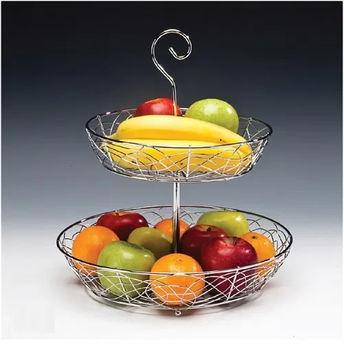 Zicco 2 Layer Wire Fruit Bowl