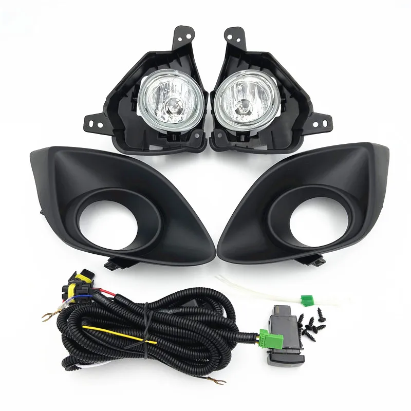 Case for Mazda 2 2010 fog light halogen fog lamp H11 12V 55W  with wiring kit and switch shipping free