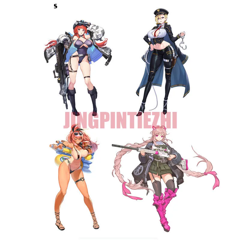 Personality Car Sticker F32  Anime Game Sex Girl with Weapon  Last Origin Car Vinyl Sticker Wallpaper Decal Racing Stickers