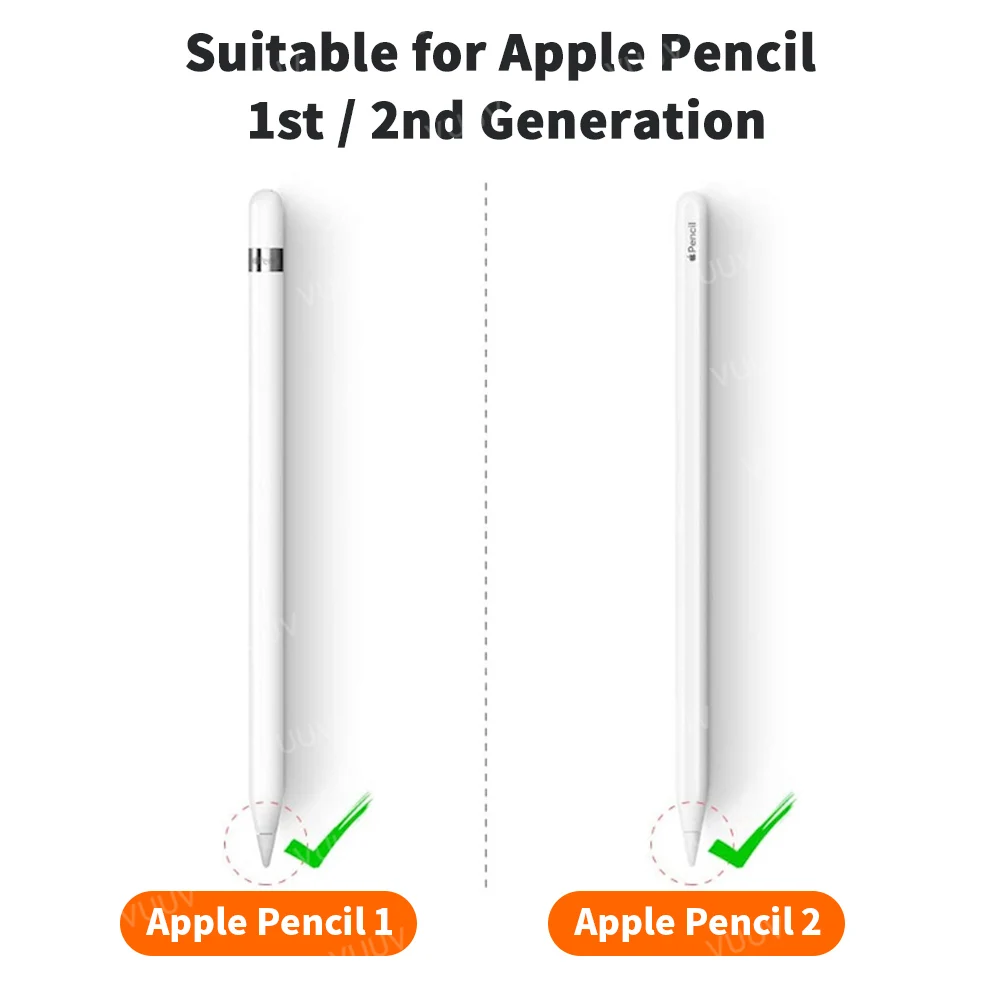 Pencil Tip For Apple Pencil Nib 3/6 Pcs Double Layer 2B HB Thin Soft Hard Replacements Tip For Apple Pencil 1st 2nd Generation