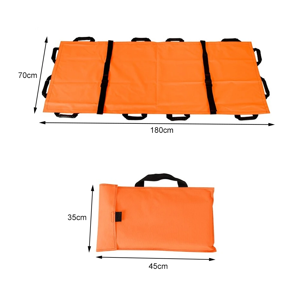 Thickened Canvas 12 Handles Soft First Aid Home Household Medical Stretcher With Handbag