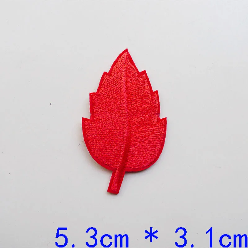 Tree Leaf Embroidery Stickers Iron On Patches For Clothing Sewing Badge Adhesive Applique Dresses Shoes Decoration DIY Apparel