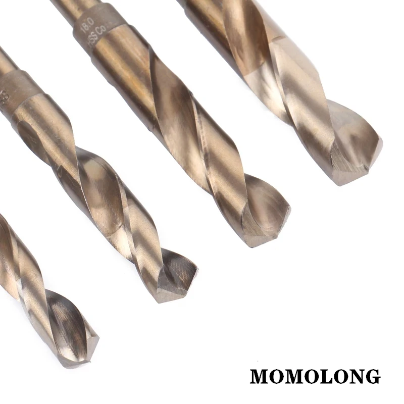 12.7Mm Round Shank ลดลง1/2 ''Twist เจาะ Bits โคบอลต์ Hss ไม้เหล็กอลูมิเนียมสแตนเลส13-25มม.