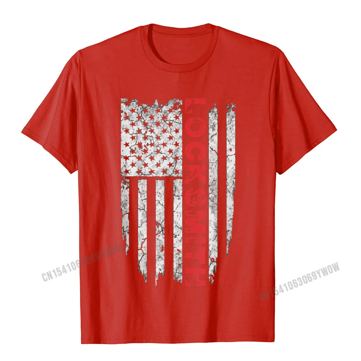 American Locksmith T-Shirt Proud USA Tee Shirts Camisas Men Printed On Tops Tees Cotton Men's Tshirts Printed On Wholesale