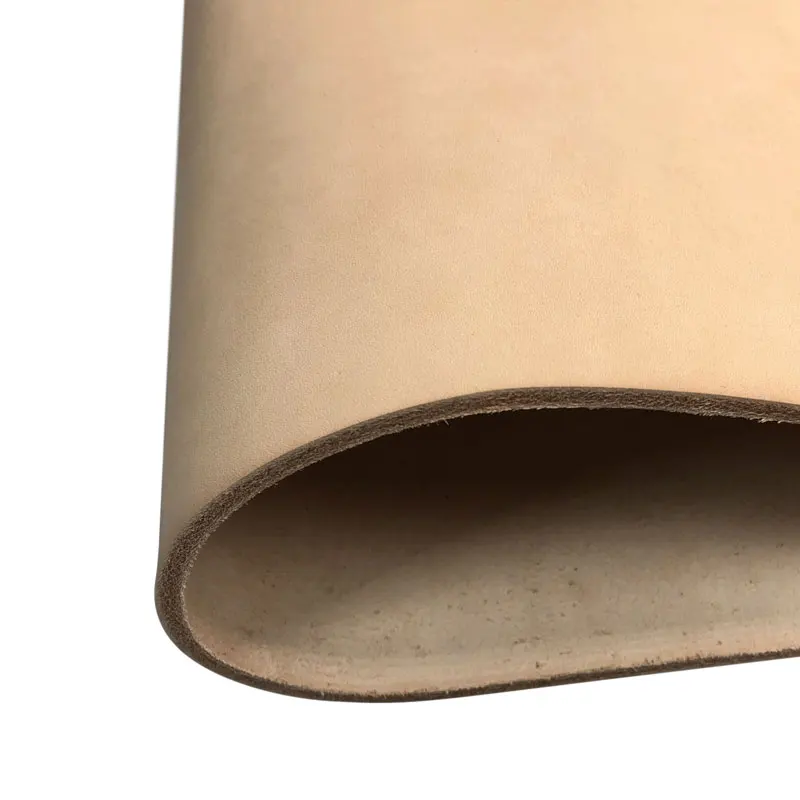 Genuine Cowhide Leather Material 3.5mm Thick Vegetable Tanned Leather Full Grain Pieces Strip For DIY Handmade Art Craft