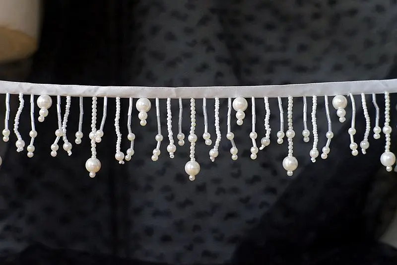 3 Yard/Lot Strass-Anhänger Perlenbesetzte Spitzenborte Quaste DIY Bühnenbekleidung Heimvorhang Hochzeitskleid Dekorative Accessoires – Detail 15