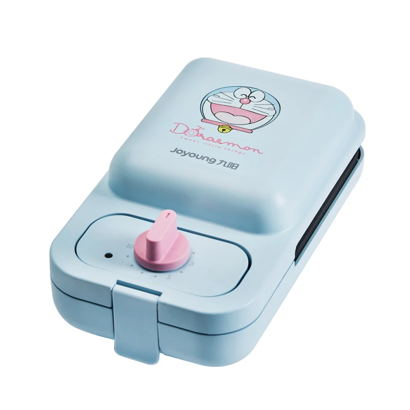 Портативная электрическая мини-вафельница, 220 В, антипригарная бытовая машина для приготовления сэндвичей и хлеба, вафельная машина с 2 тарелками