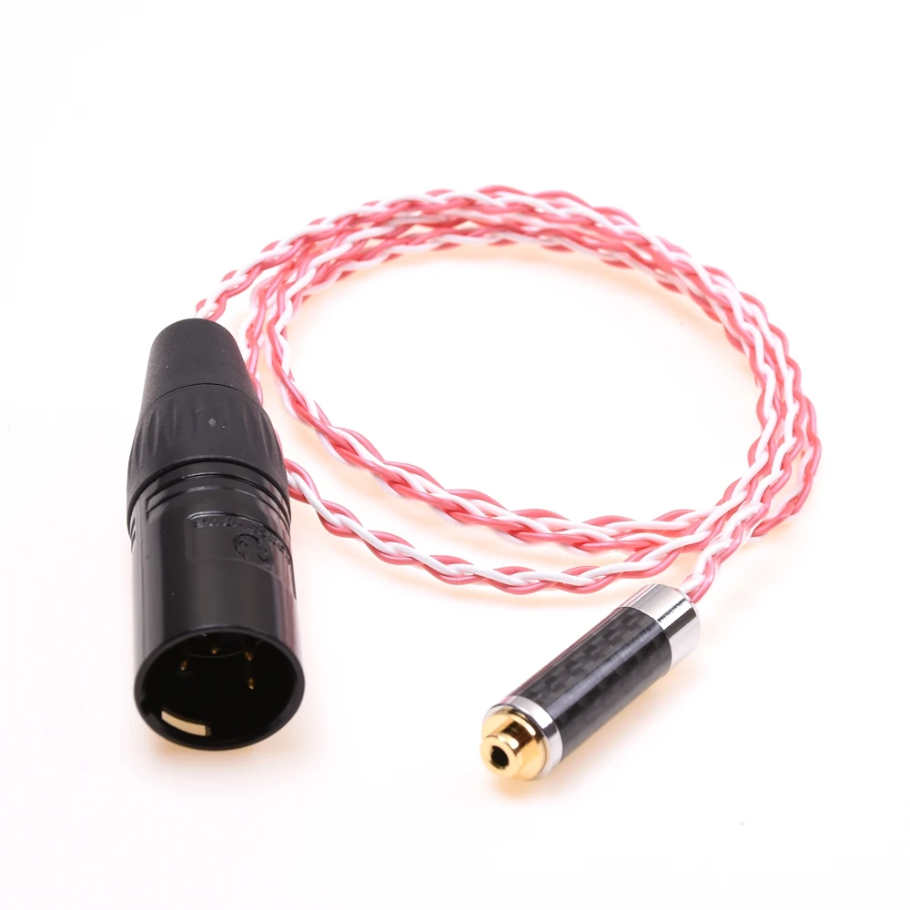 4Pin XLR pria ke 2.5MM wanita TRRS seimbang adaptor Audio kabel berlapis perak untuk Astell & Kern AK240 AK380 FIIO