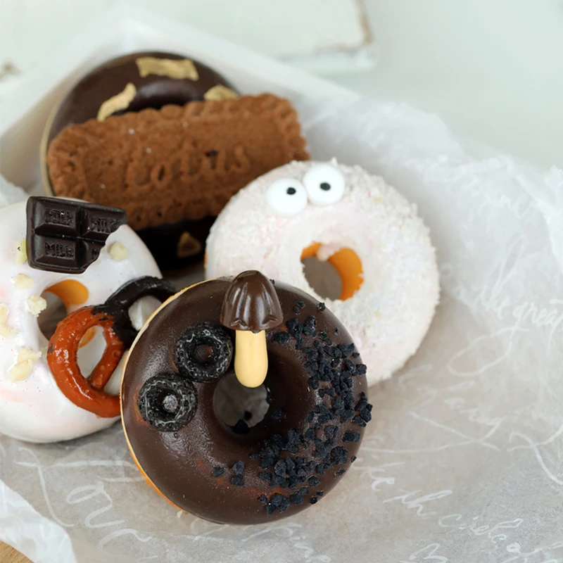 

1Pc Simulation Dessert Artificial Kitchen תחפושת גלידה Fake Donuts Model реквизит для фотосъемки Photography Props Decoration