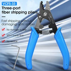 COMPTYCO-Optical Fiber Stripper Alicate, Stripper óptico, Wire Strippers, FTTH Tools, VCFS-33, Stripping Tool, Frete Grátis