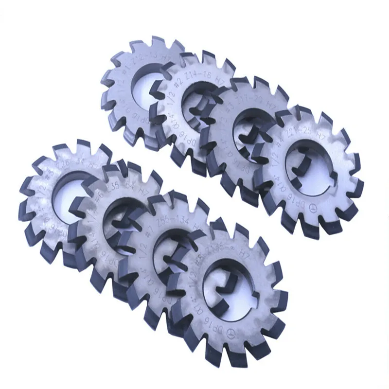 Customize Gear Milling Cutter Involute Gear Cutter High Speed Steel Gear Cutter M1 M1.5 M2 M2.5 M3 M4 M5 M6 M8 M10 HSS 6542