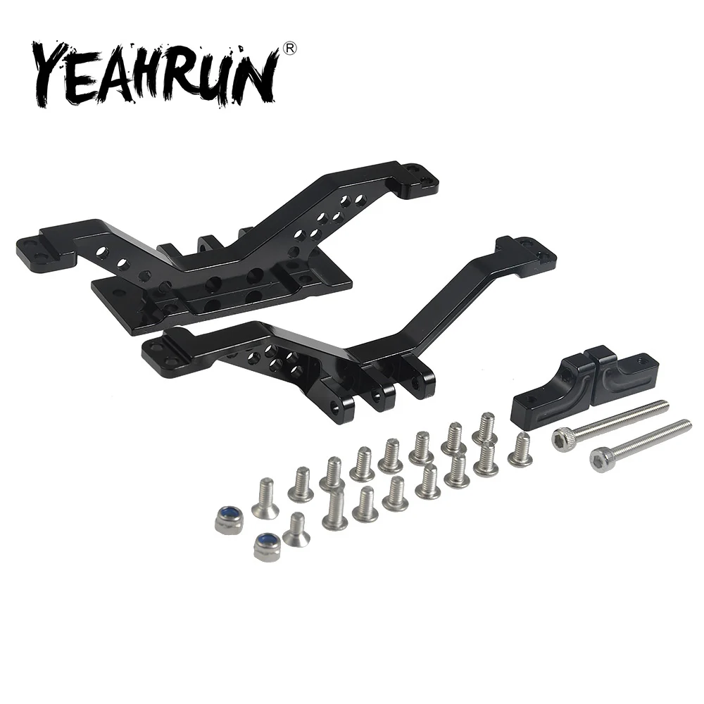 

YEAHRUN Aluminum Alloy Front&Rear Axle Mount Set for Axial SCX10 JEEP Wrangler 90047 1/10 RC Crawler Car Upgrde Parts