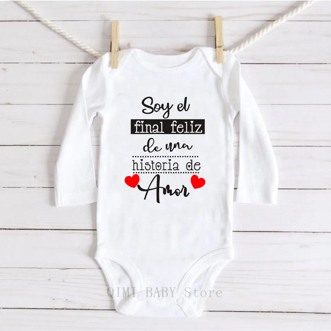 

Funny Newborn Baby Romper Infant Cotton Long Sleeve Baby Body Clothes Amor Print Boy Girl BodySuit Born Crawling Baby 0-24M