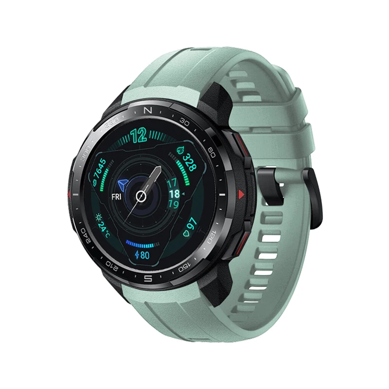 AKBNSTED-Correa de reloj deportivo para Huawei Honor GS Pro, repuesto de silicona suave, accesorios de pulsera