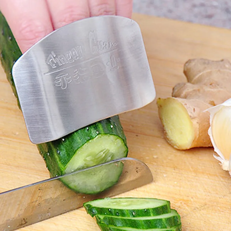 Protector de dedo de acero ino - Kitchen Hand Gadgets reseña y precio