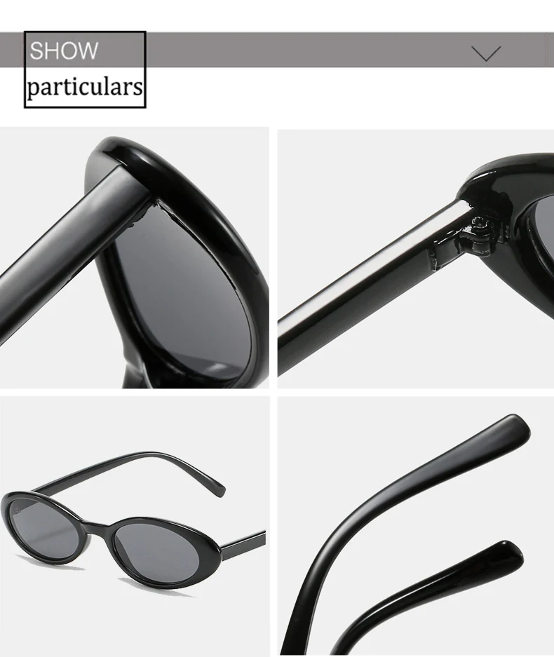 OEC CPO Sexy kleine ovale Damen-Sonnenbrille, 2025, neue Mode, Leopardenbraun, heiße Sonnenbrille, weiblich, Retro, bunt, Schattenbrille – Detail 12