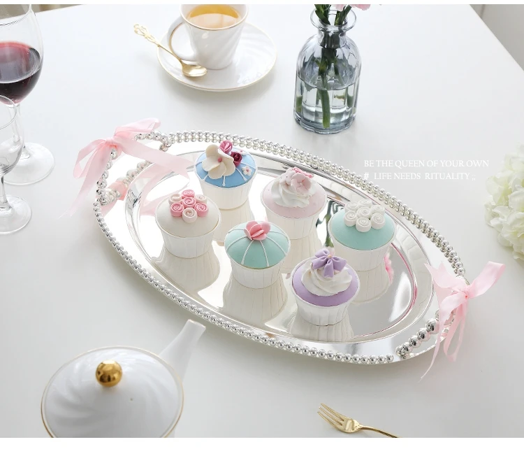 Silver plated tray for fruit cake, kitchen tray, iron, metal, wedding decoration, cake storage, snack, sntp008a
