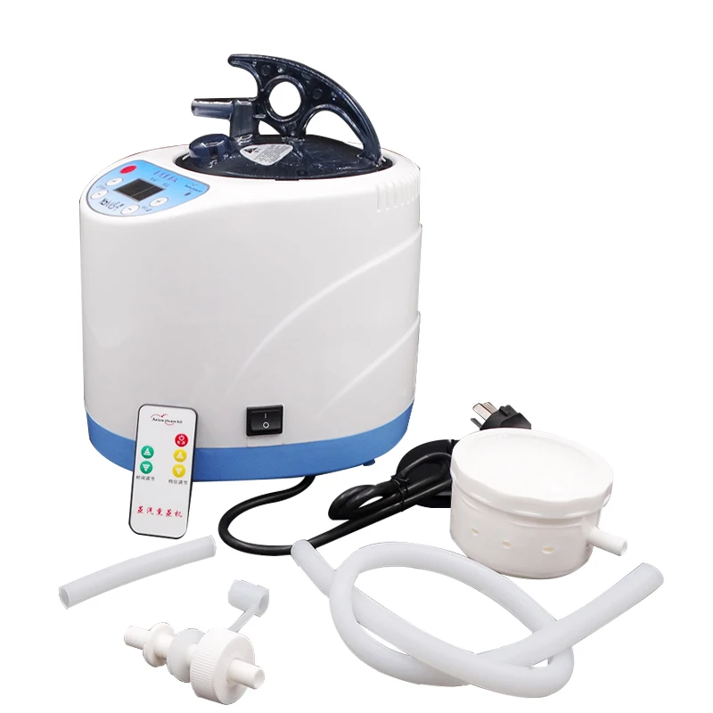 1.5L Wooden Barrel Steam Fumigation Machine 900W Sweat Steaming Box Fumigation Bed Sauna Box General Steamer Fumigation