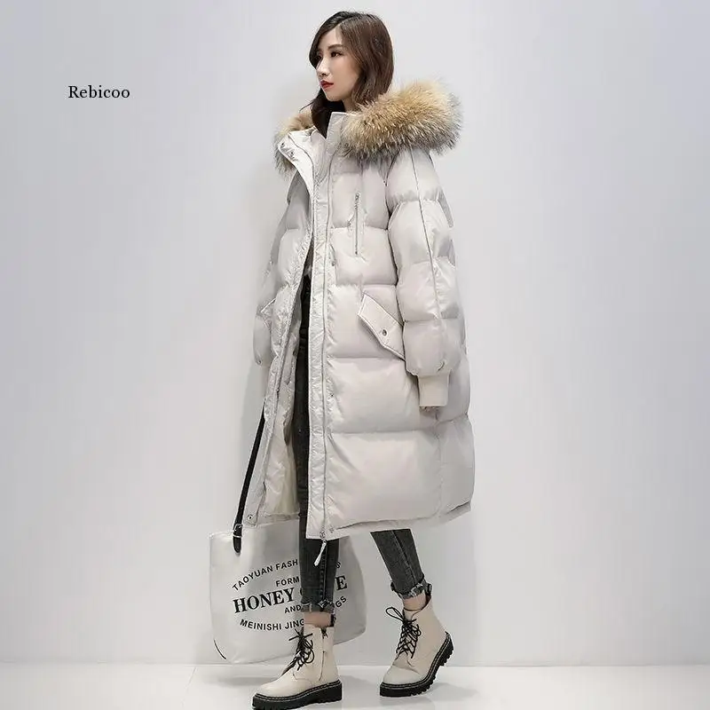 Real Fur Collar Parka Womens Winter Down Jacket 2018 Winter Jacket Women Thick Snow Wear Winter Coat Lady Clothing Female Jacket