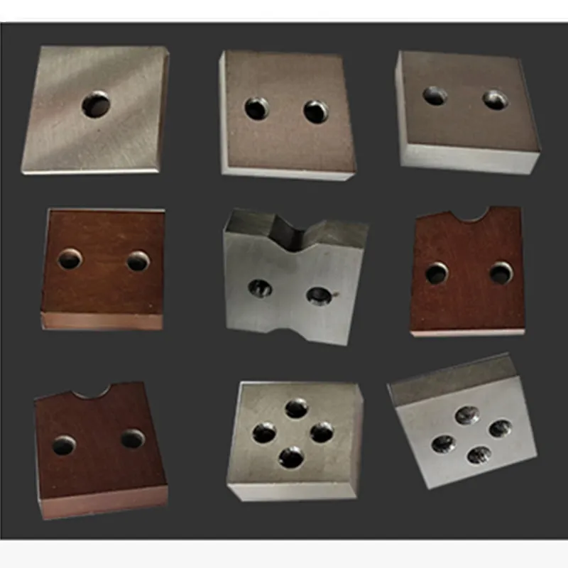 Reinforcing steel cutter blade 40 / 50 type off cutting angle iron blade highly processed crusher shaped blade cutter tool