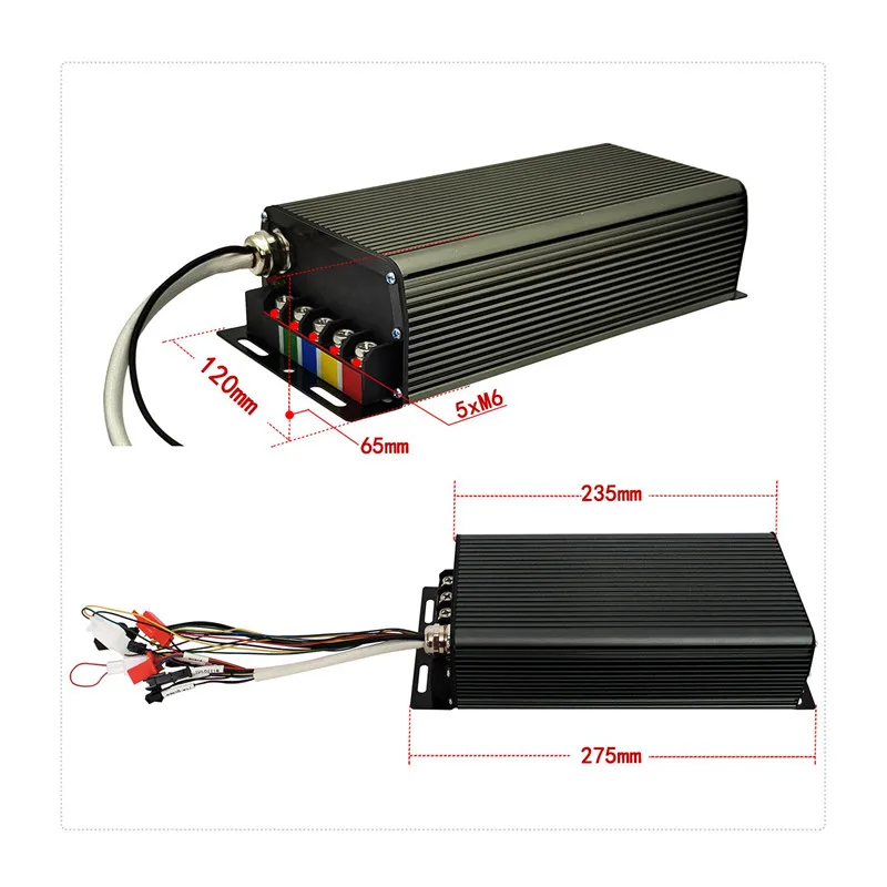 Sabvoton MQ Controller, 48V, 60V, 72V, 80A, 2400W-4000W, UKC-1, Colorful Display for QS 205, 50H, V3 Bike Motor