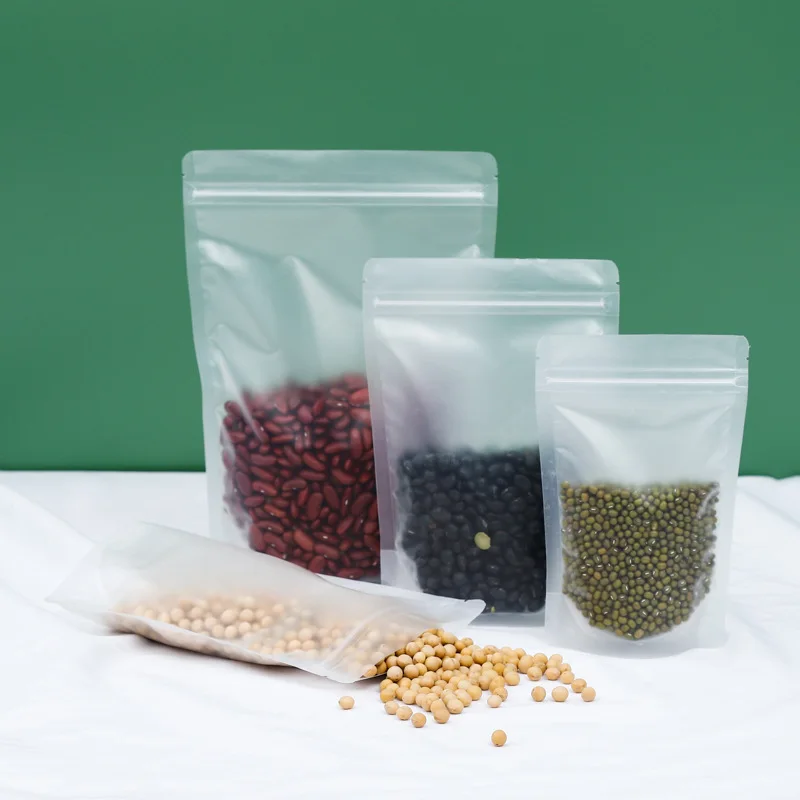 1000Pcs/Lot 10 Size Matte Frosted Zipper Resealable Stand Up Drink Bags Snack Food Tea Packing Drinking Pouches
