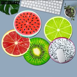 Sommerfrucht Wassermelone Orange Zitrone Kiwi Weiches Gummi Professionelles Mauspad Anti-Rutsch-Laptop-Mäuse Pad Matte Gaming-Mauspad