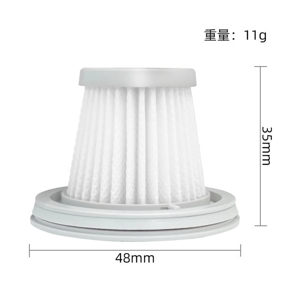 Filtro hepa para aspirador de pó portátil mi mijia, filtro de mão para limpeza doméstica, 2/6 peças
