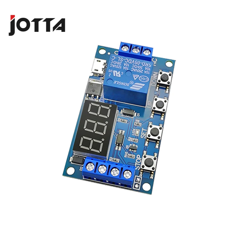 6-30V modulo relè interruttore Trigger ritardo circuito Timer ciclo regolabile 828 promozione con Micro USB 5.0V per supporto alimentazione