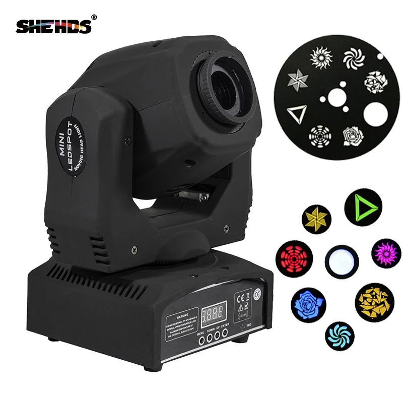 Imagem -02 - Shehds-led Moving Head Light com Gobos Professional Led Stage Light Alto Brilho Dmx512 Dmx Canais 11 Canais 60w Pcs